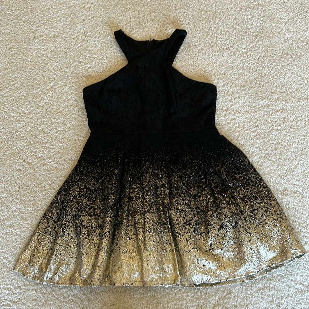 Semi-Formal Dress (Black/Gold)
